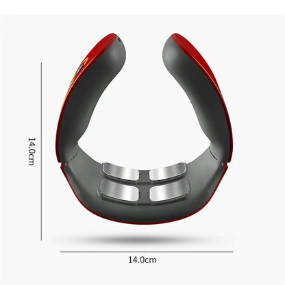 Electric Smart Massager Neck and Shoulder Pulse Massager Kneading Tens Wireless Heat Cervical Vertebra Relax Pain Relief